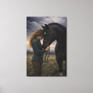Tormenta Silenciosa Arte de Caballo Lienzo Est