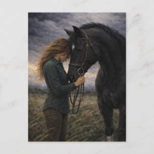 Tormenta Silenciosa   Arte de Caballo   Postal