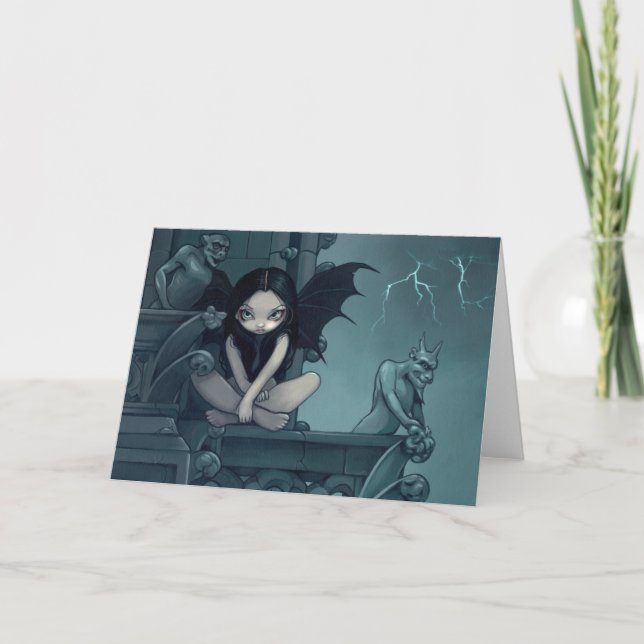 "Tormenta sobre tarjeta de felicitación de Notre (Anverso)