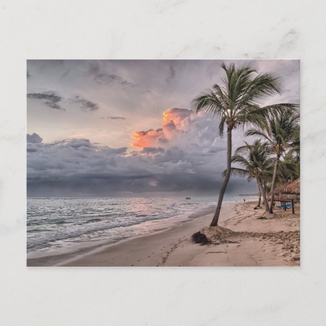 Tormenta tropical ingresando postal (Anverso)