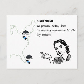 Tormentas de Twitter en la tarjeta postal de Haiku