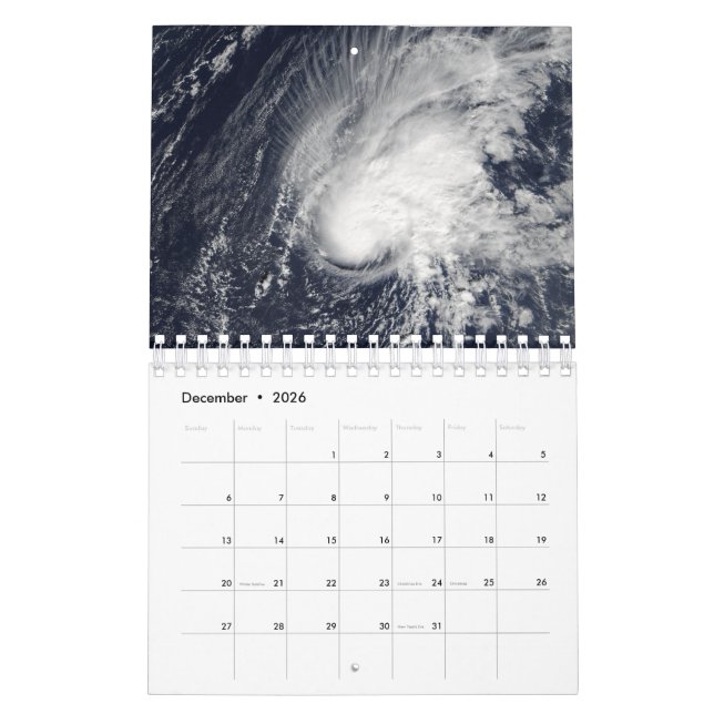 Tormentas más fuertes por mes Calendario (Dec 2026)