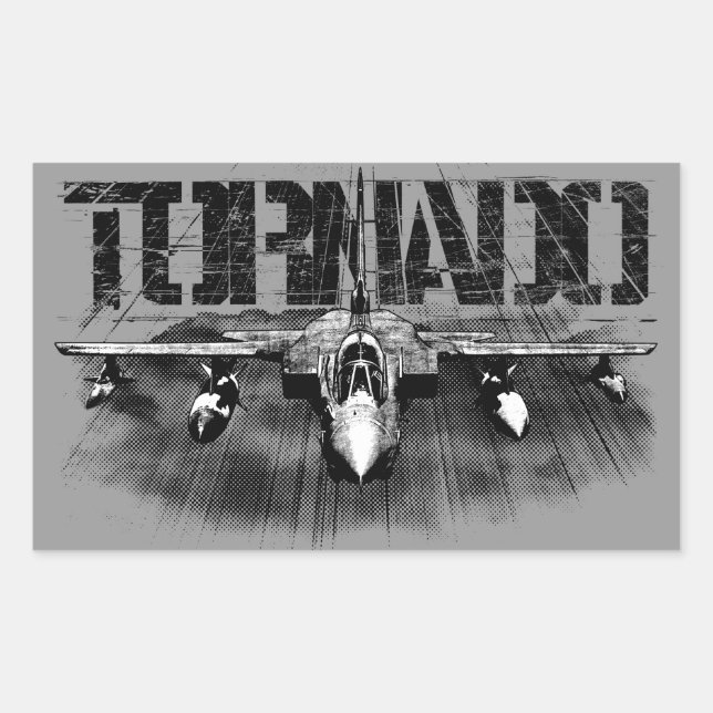 Tornado IDS Rectangle Pegatinas (Anverso)
