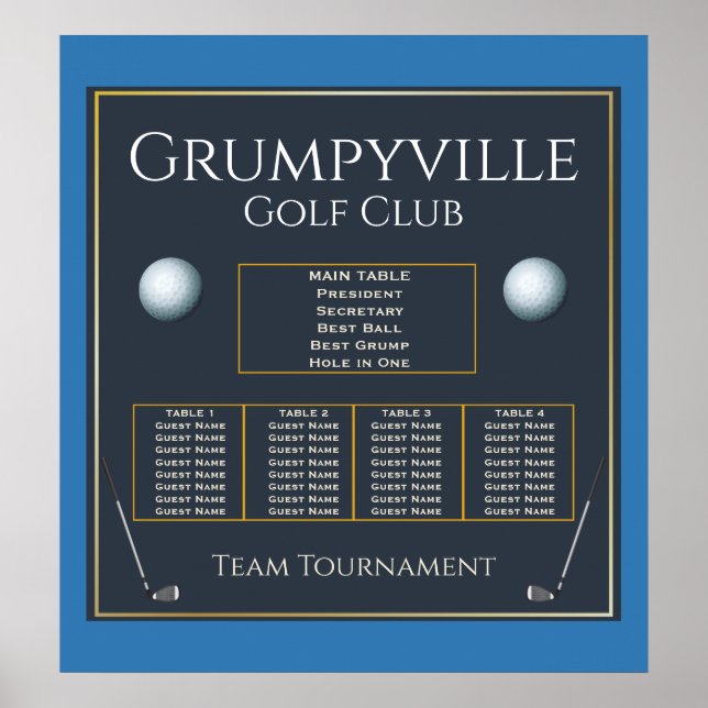 Torneo de golf 🏌 organigrama (Frente)