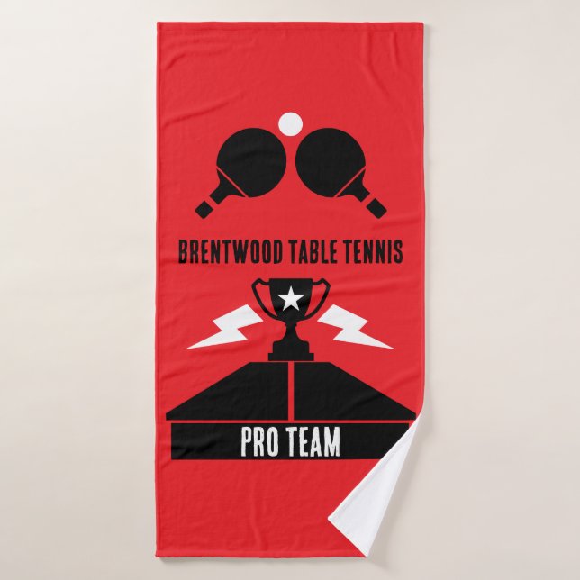 Torneo de tenis de mesa (Toalla de baño)