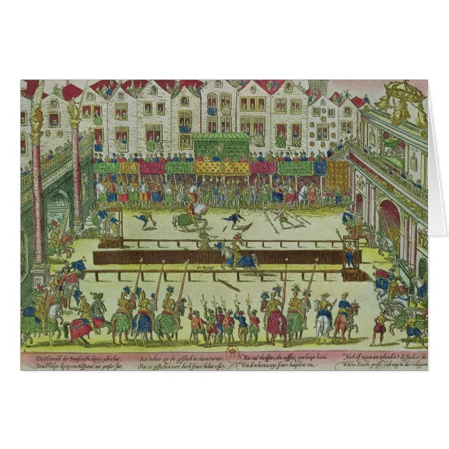 Torneo durante qué Enrique II (Anverso (Horizontal))