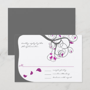 Tornillo de ciruelas Amor Aves Invitación a la Bod