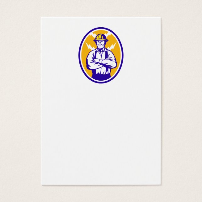 Tornillo de relámpago de trabajadores de construcc (Frente)