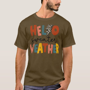 Tornillo de relámpago Retro Hello Sweater Happy F