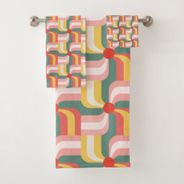 Tornillos geométricos coloreados abstractos