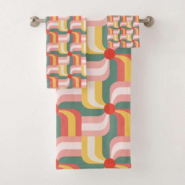 Tornillos geométricos coloreados abstractos (In situ)