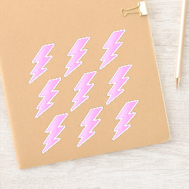 Tornillos Lightning rosados - Pegatinas de Preppy