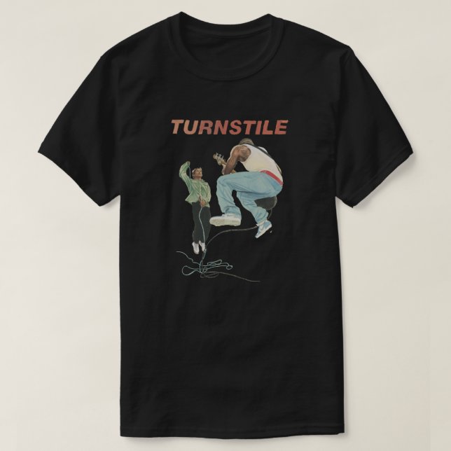 Tornstile Salta Juntando Camiseta Esencial (Diseño del anverso)
