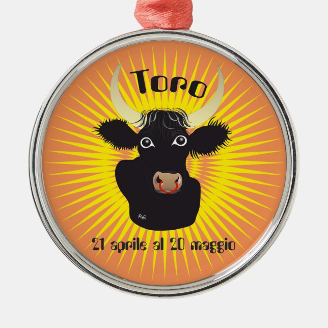 Toro 21 al 20 Aprile maggio ornamento (Frente)