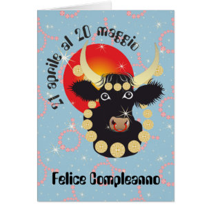 Toro 21 aprile al 20 maggio Biglietti d'auguri