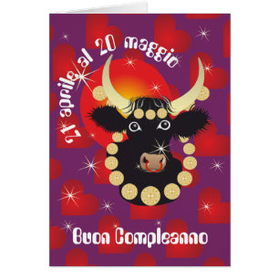 Toro 21 aprile al 20 maggio Biglietti d'auguri