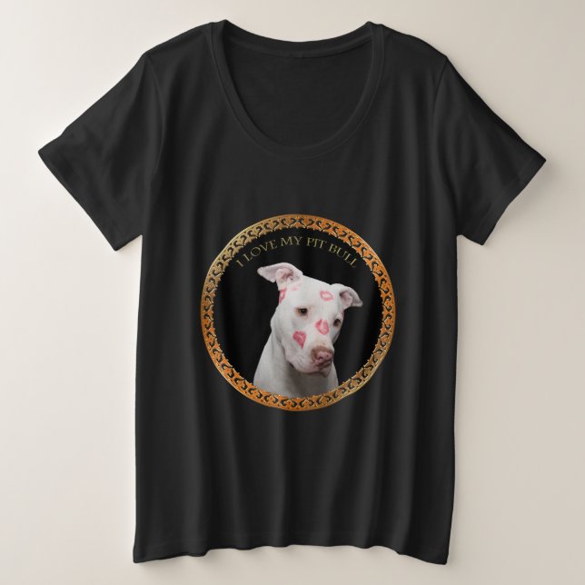 Toro blanco con besos rojos por toda su cara. (Anverso del diseño)