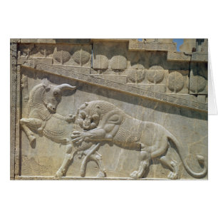 Toro de lucha de leones, escalera oriental de soco
