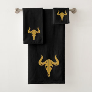 Toro de oro con cuernos largos