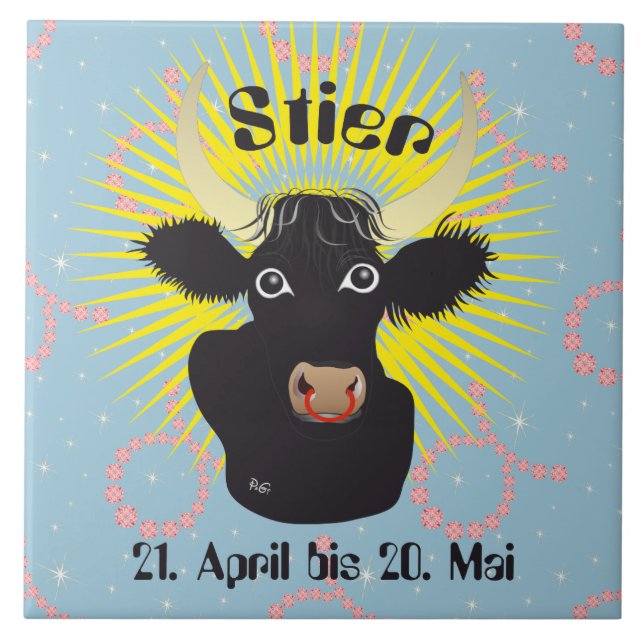 Toro el 21. abril hasta 20. El mayo baldosa (Frente)