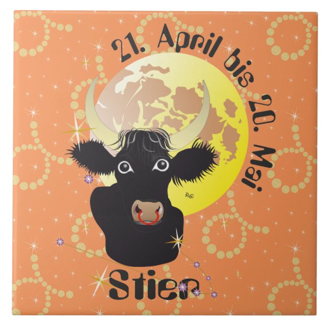 Toro el 21. abril hasta 20. El mayo baldosa (Frente)