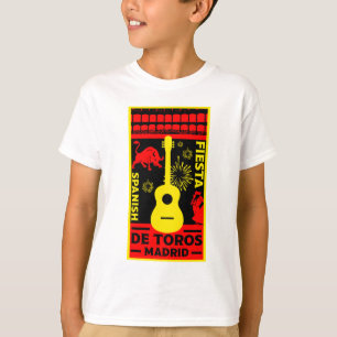 Toro Español Pelea Corrida De Toros Camiseta