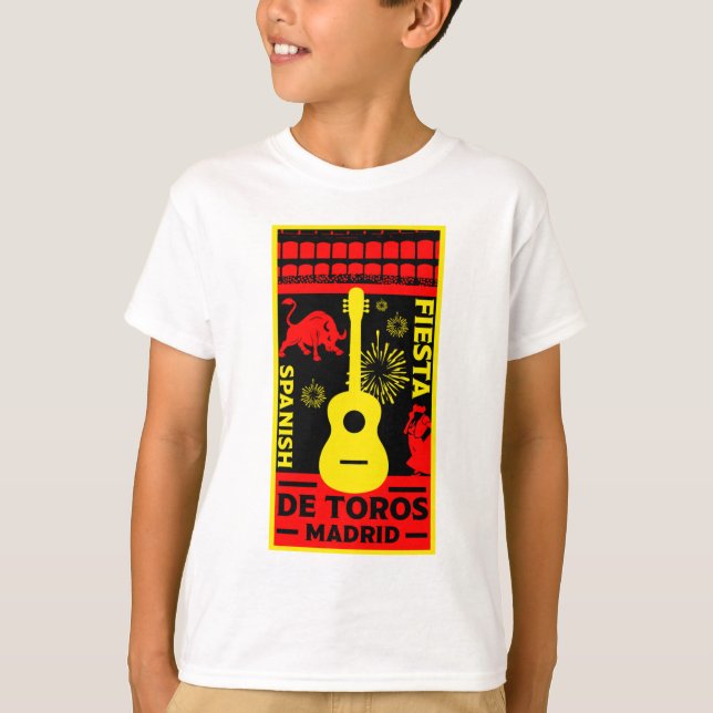 Toro Español Pelea Corrida De Toros Camiseta (Anverso)