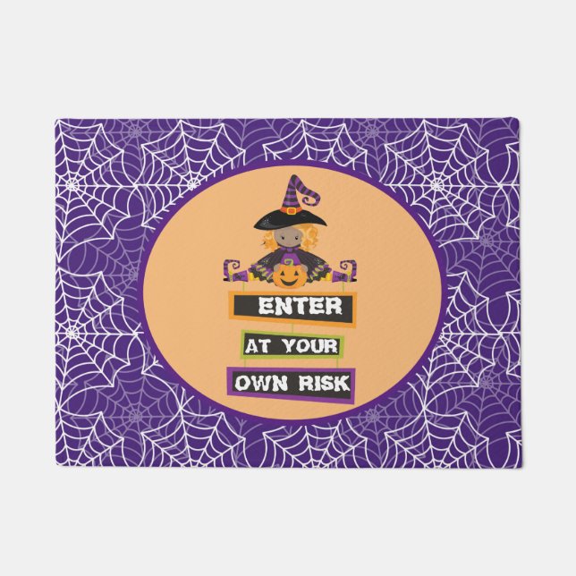 Toro o alfombra de bruja Halloween (Anverso)