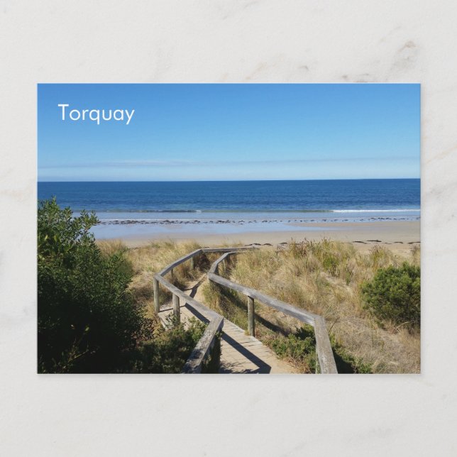 Torquay Beach, Victoria, postal de Australia (Anverso)