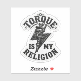 Torque es mi religión Calcomanía para motocicleta