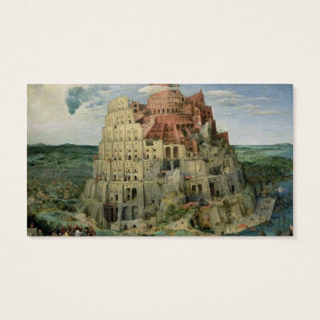 Torre de Babel, 1563 (aceite en panel) (Atrás)