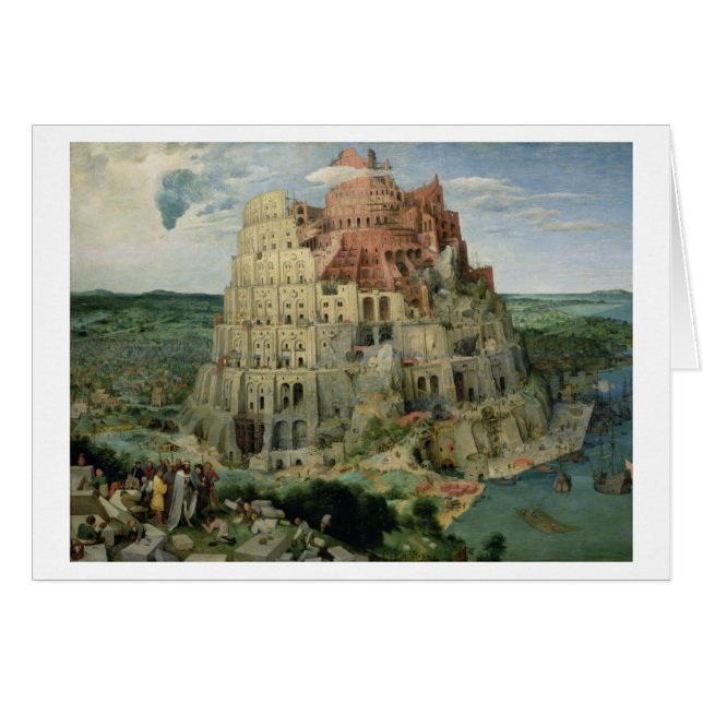 Torre de Babel, 1563 (aceite en panel) (Anverso (Horizontal))