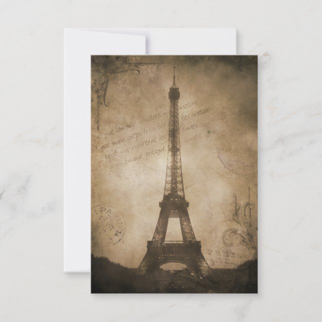 torre de eiffel vintage (Anverso)