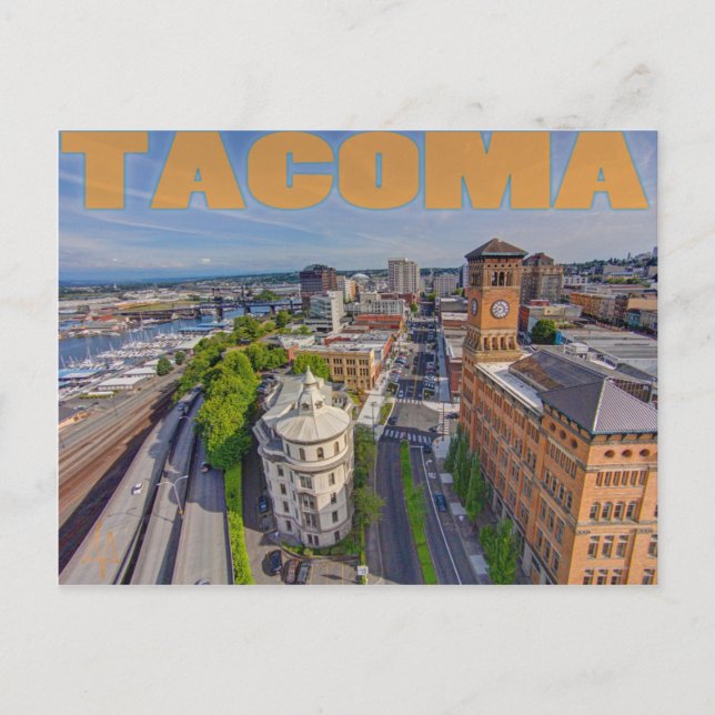 Torre de reloj y postal única del Pacífico (Anverso)