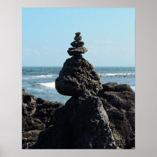 Torre de roca de 16×20 Jeju Island Corea Impresión