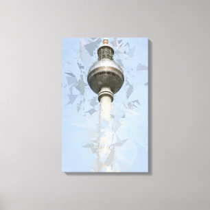 Torre de TV de Berlín Arte de Viaje Abstracto Alem