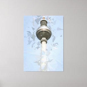 Torre de TV de Berlín Arte de Viaje Abstracto Alem