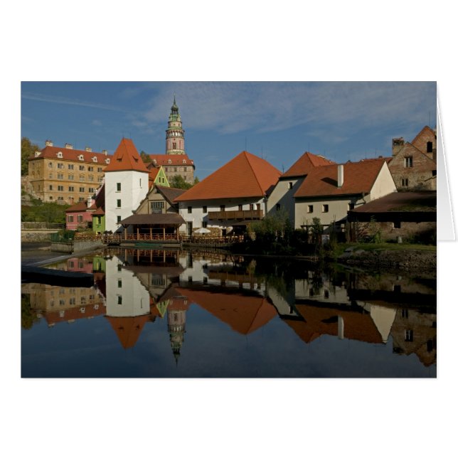 Torre del castillo, río Vltava, Cesky Krumlov, (Anverso (Horizontal))