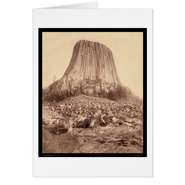 Torre del diablo desde el lado oeste WY 1890 (Frente)
