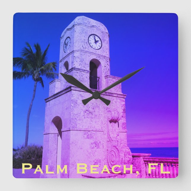 Torre del Reloj de Worth Avenue - Palm Beach, Flor (Anverso)