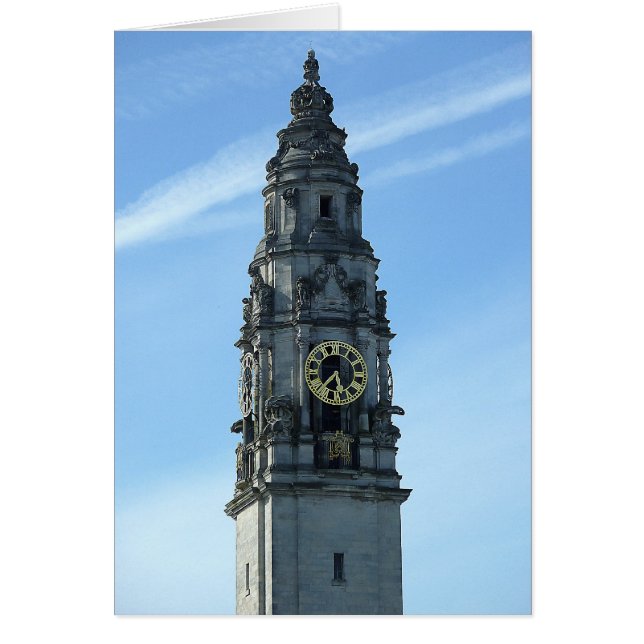 Torre del Reloj Municipal, Cardiff (Frente)