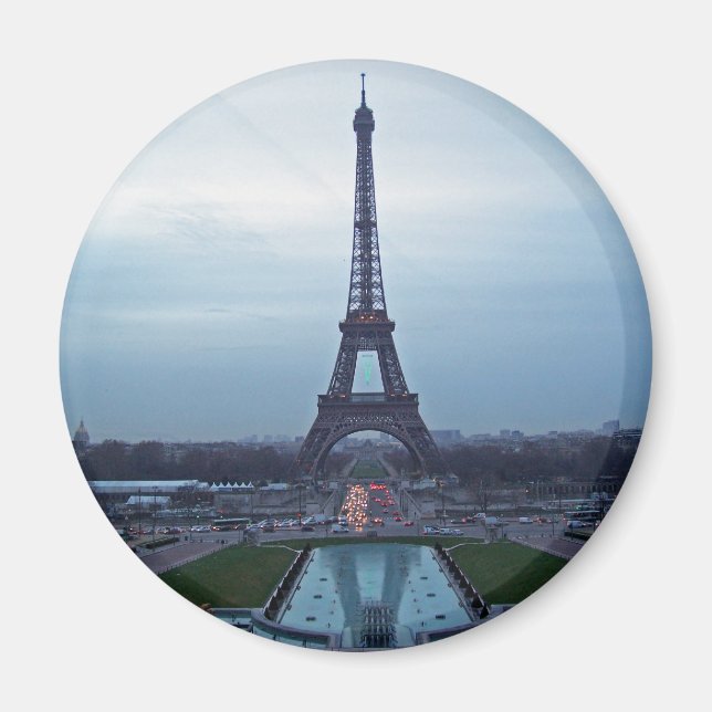 Torre Eiffel al amanecer - imán (Frente)