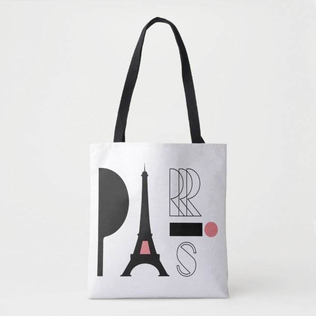 Torre Eiffel Amor - Bolsa de Tote de la Moda Paris (Anverso)