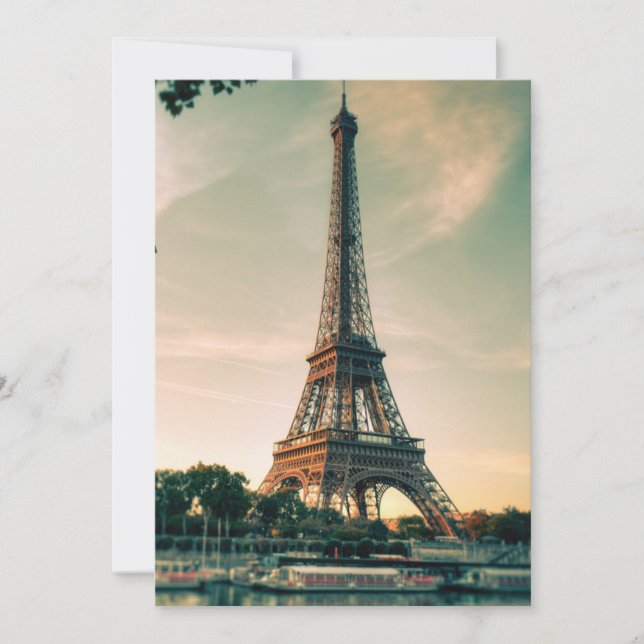 Torre Eiffel arrojar almohada (Anverso)