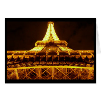 Torre Eiffel de noche (en blanco)