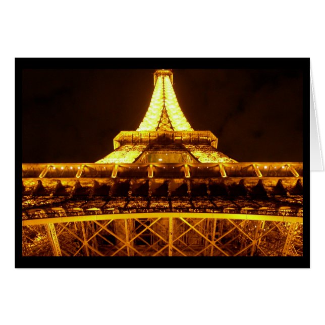 Torre Eiffel de noche (en blanco) (Anverso (Horizontal))