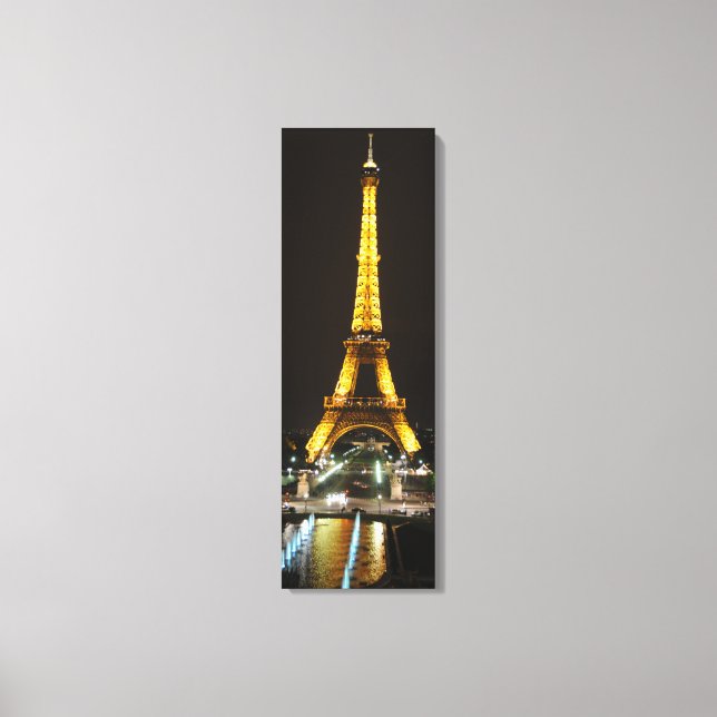 Torre Eiffel de Noche Lienzo (Anverso)