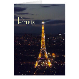 Torre Eiffel de París de noche