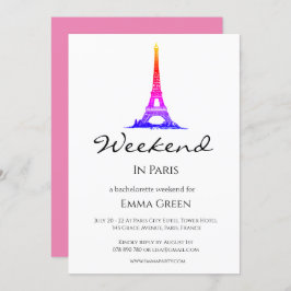 Torre Eiffel de París | Invitación de fin de seman