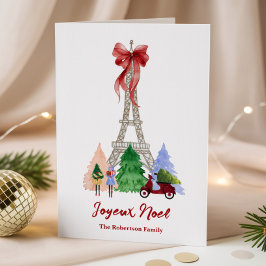 Torre Eiffel de París Navidad Personalizada